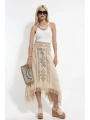 Etnik Desenli Püsküllü Otantik Etek