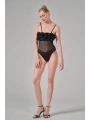 güllü Fırfırlı Bodysuit