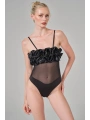 güllü Fırfırlı Bodysuit