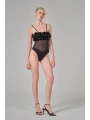 güllü Fırfırlı Bodysuit