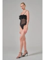 güllü Fırfırlı Bodysuit