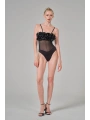 güllü Fırfırlı Bodysuit