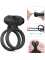 Klitoris Uyarıcılı Çift Halkalı Titreşimli Penis Halkası