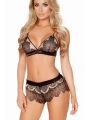 Siyah Dantel Sütyen Külot Takım
