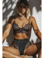Siyah Şık Dantel Sütyen Külot Takım