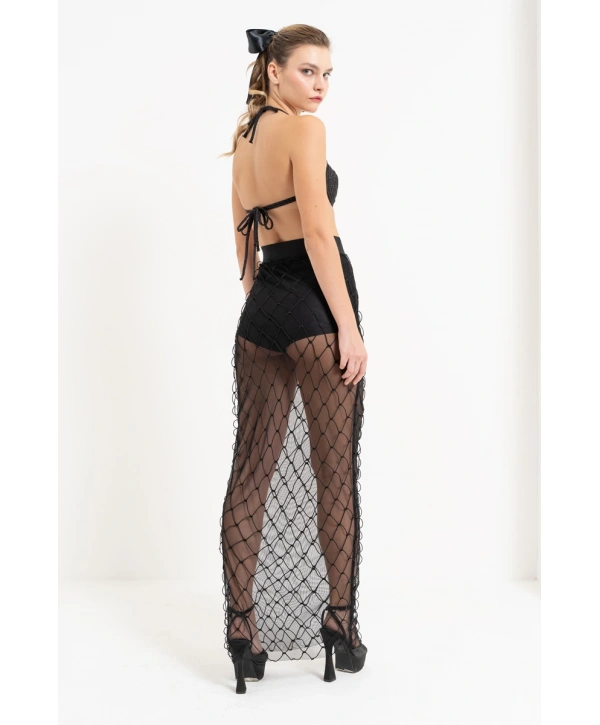 42636-FİLE FANTAZİ ETEK