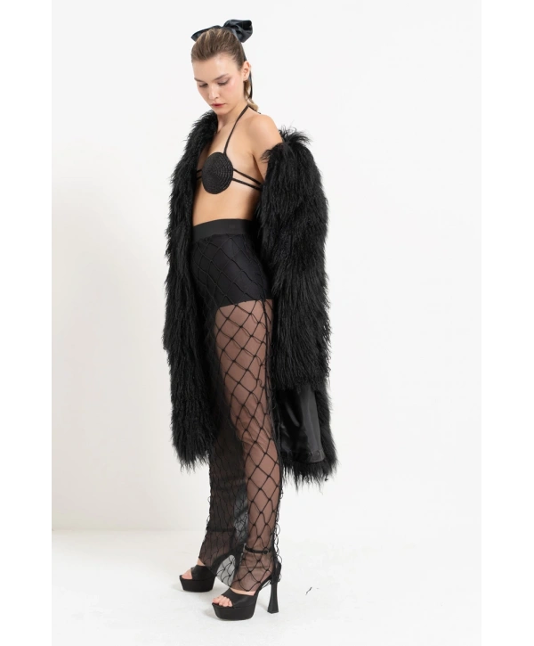 42636-FİLE FANTAZİ ETEK