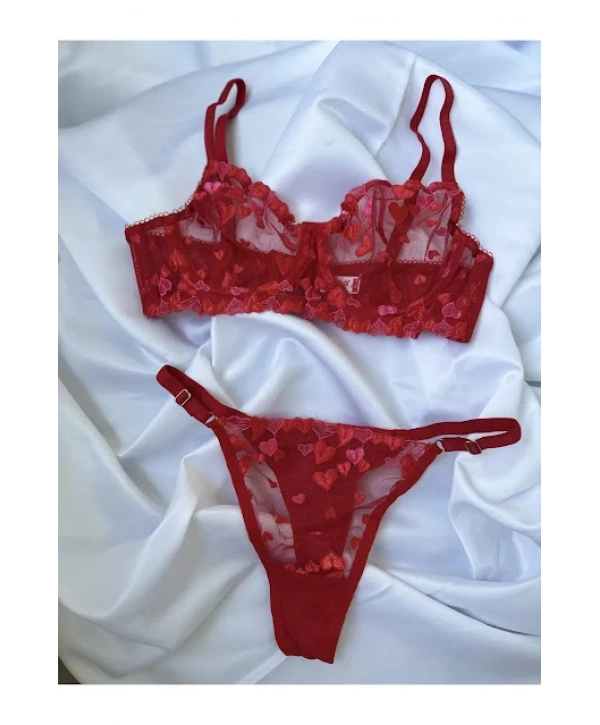 ALES BUTİK TRANSPARAN DANTELLİ İÇ GİYİM TAKIM