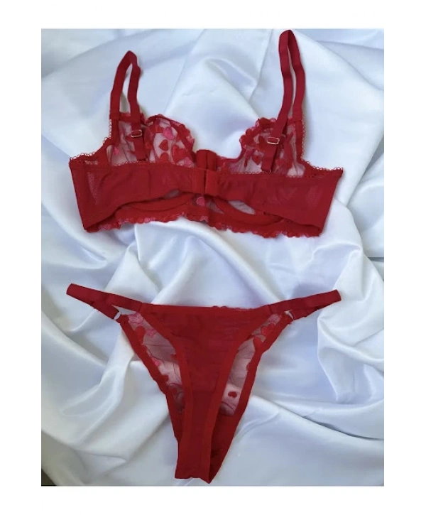 ALES BUTİK TRANSPARAN DANTELLİ İÇ GİYİM TAKIM