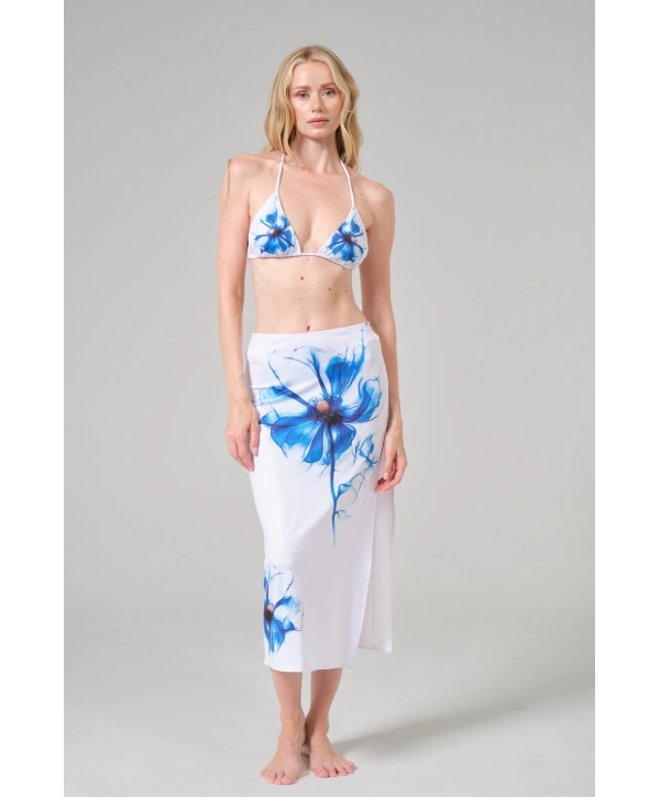 Alesbutik Çiçek desenli 3 lü Bikini Takım