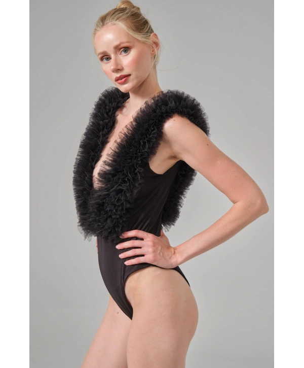 Alesbutik Fırfırlı Bodysuit