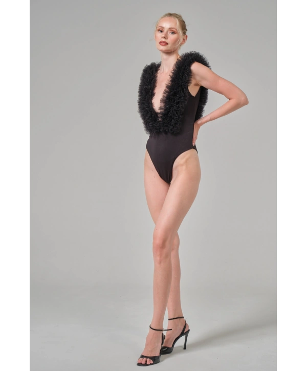 Alesbutik Fırfırlı Bodysuit