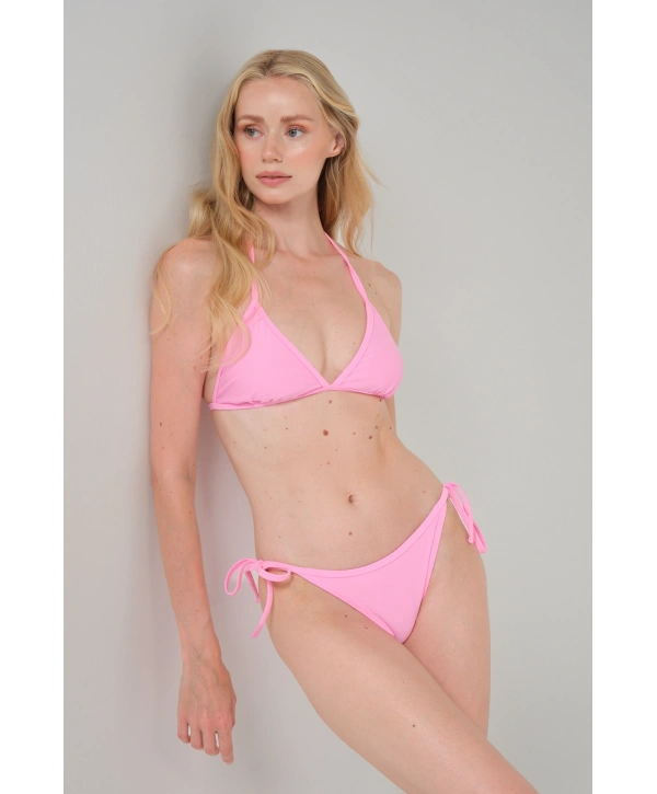 Alesbutik Pembe Boyunda Bağlamalı Bikini