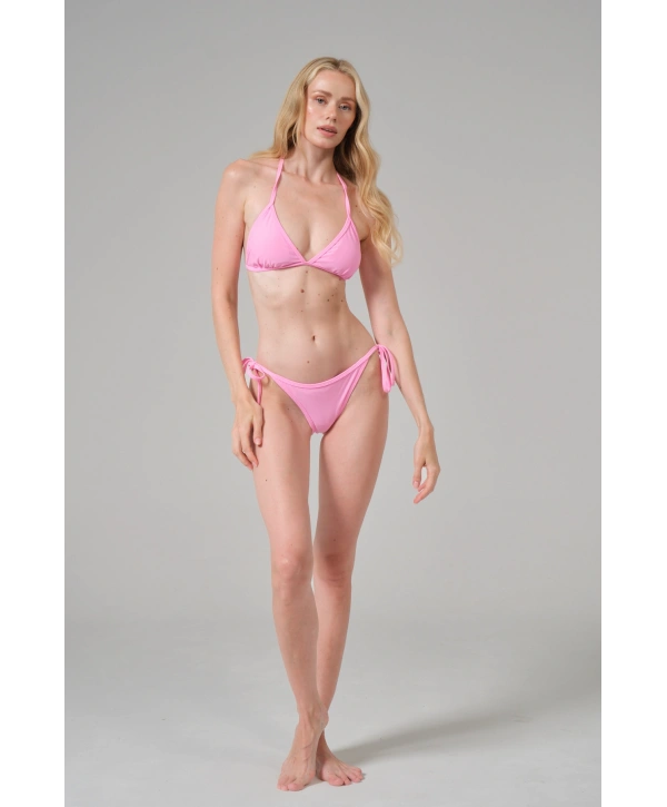 Alesbutik Pembe Boyunda Bağlamalı Bikini