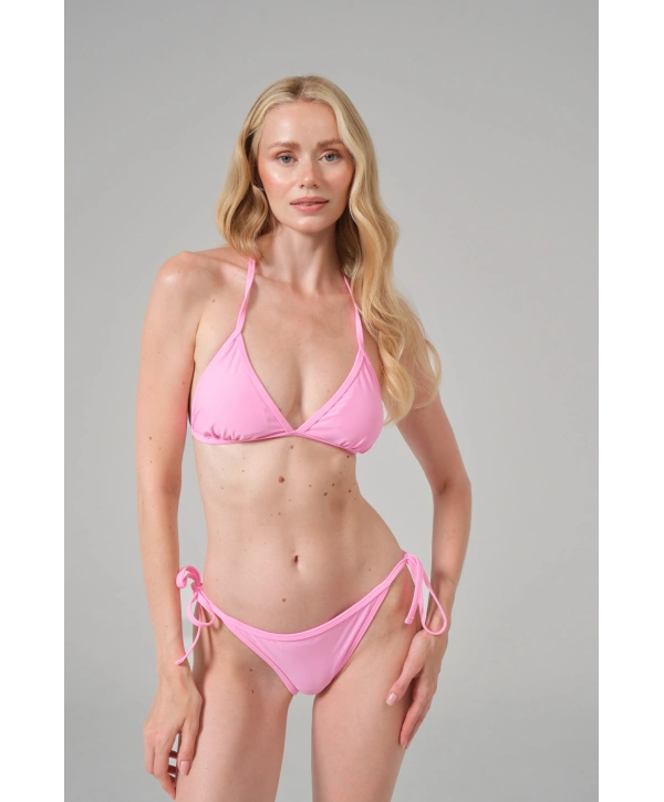 Alesbutik Pembe Boyunda Bağlamalı Bikini