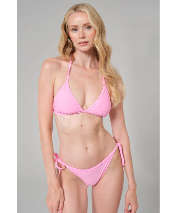 Alesbutik Pembe Boyunda Bağlamalı Bikini
