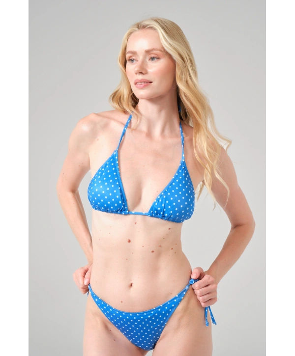Alesbutik Polka Dot Üçgen Bikini Takımı