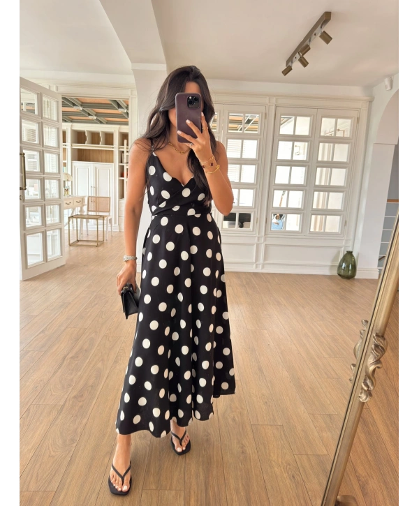 ALESBUTİK SIRT DEKOLTELİ ELBİSE