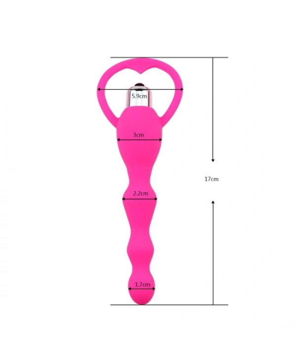 Backpart Titreşimli Boğumlu Halkalı Anal Tıkaç