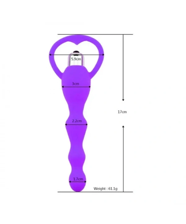 Backpart Titreşimli Boğumlu Halkalı Anal Tıkaç
