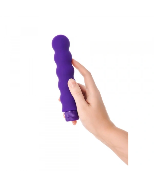 Çok Hızlı Boğumlu Silikon 17cm Mor Vibratör