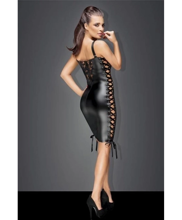 FORDREAMS 8282 fantezi deri elbise