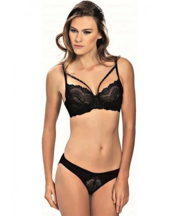 NBB 4352 Taşlı Dantelli Desteksiz Sütyen Takım