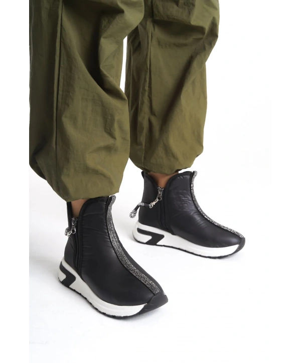 Paraşüt Kumaş Fermuarlı Bot