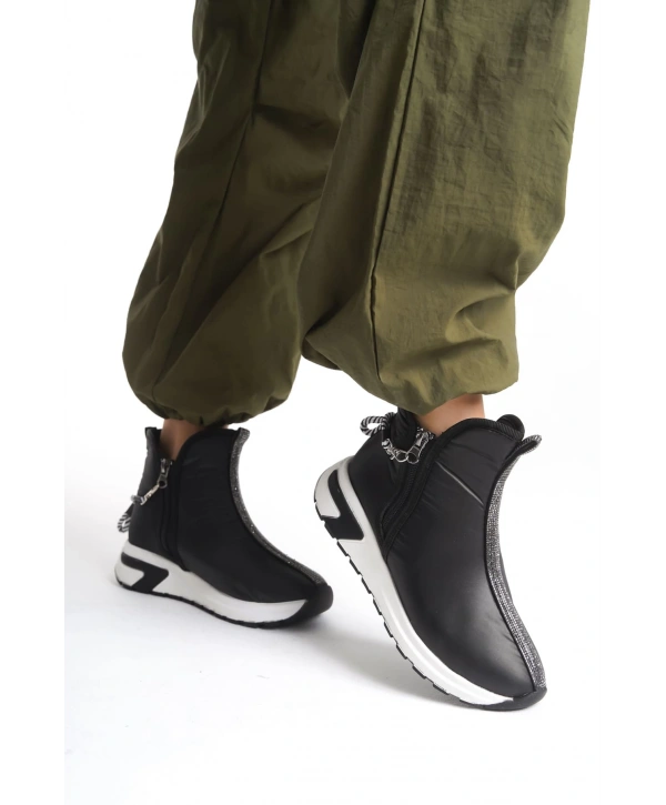 Paraşüt Kumaş Fermuarlı Bot