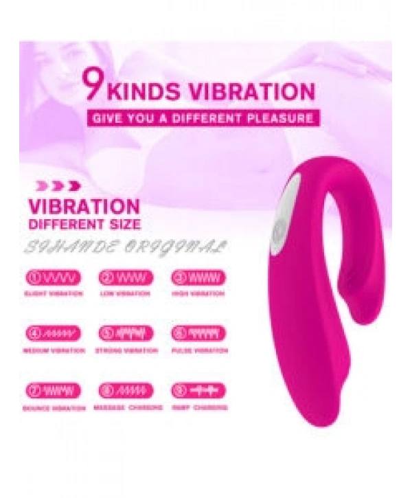 S111-2-ŞARJLI UZAKTAN KUMANDALI VİBRATÖR -PEMBE