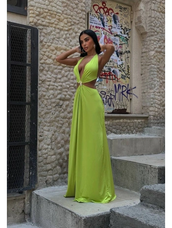 2038 Toka Detaylı Elbise