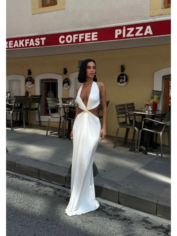 2038 toka detaylı elbise