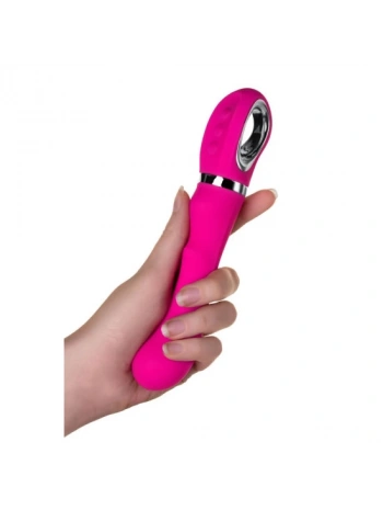 Boğumlu Tutma Kulplu 10 Modlu Çok Fonksiyonlu Modern Vibratör 20cm Pembe