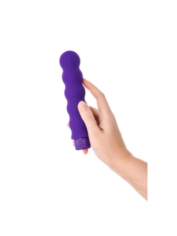 Çok Hızlı Boğumlu Silikon 17cm Mor Vibratör