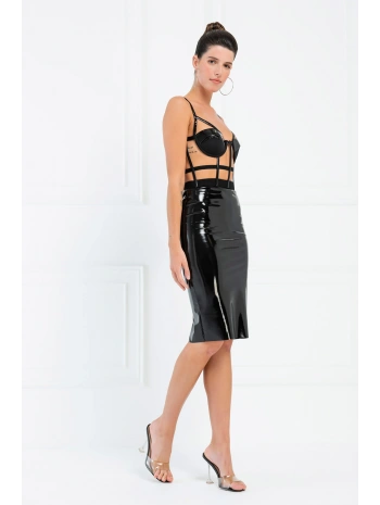 Rugan Kafes Siyah Büstiyer 24672