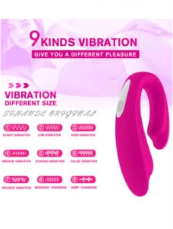 S111-2-ŞARJLI UZAKTAN KUMANDALI VİBRATÖR -PEMBE