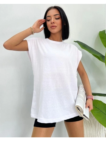 sıfır kol oversize tişört