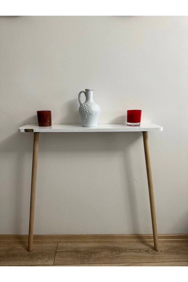 Dresuar Ahşap Ayaklı 100 cm Petek Üstü Raf