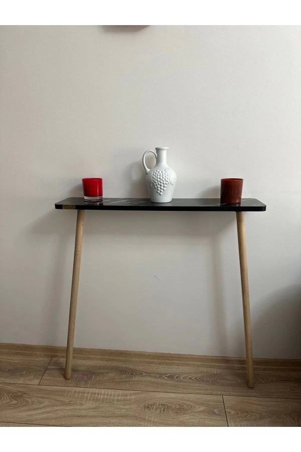 Dresuar Ahşap Ayaklı 100 cm Petek Üstü Raf