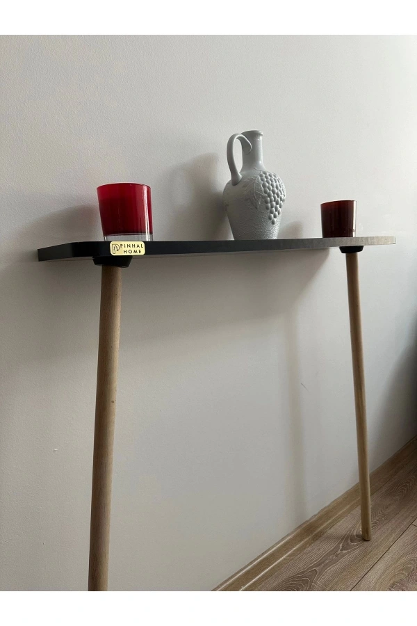 Dresuar Ahşap Ayaklı 100 cm Petek Üstü Raf