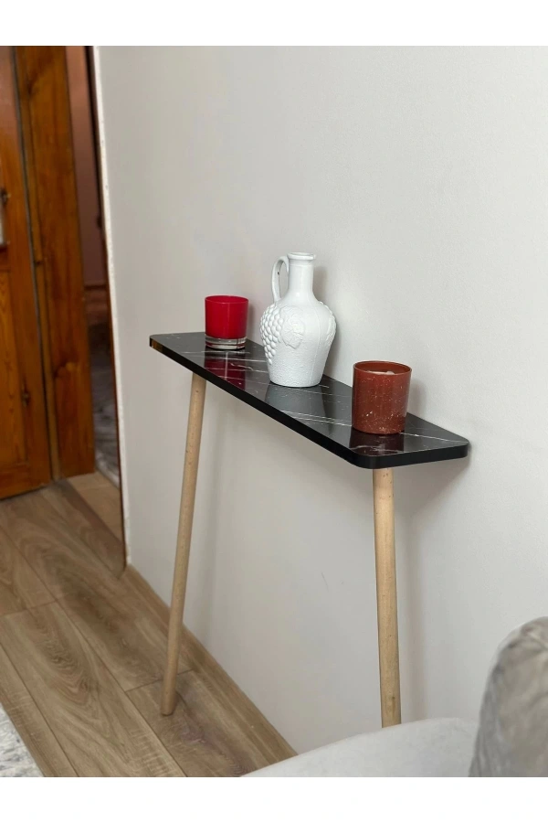 Dresuar Ahşap Ayaklı 100 cm Petek Üstü Raf