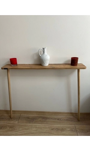 Dresuar Ahşap Ayaklı 120 cm Petek Üstü Raf