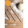 Alüminyum Oklava Hamur Ve Yufka Açma Pratik Paslanmaz ( 60-80-100 CM ) ( 3lü Set )