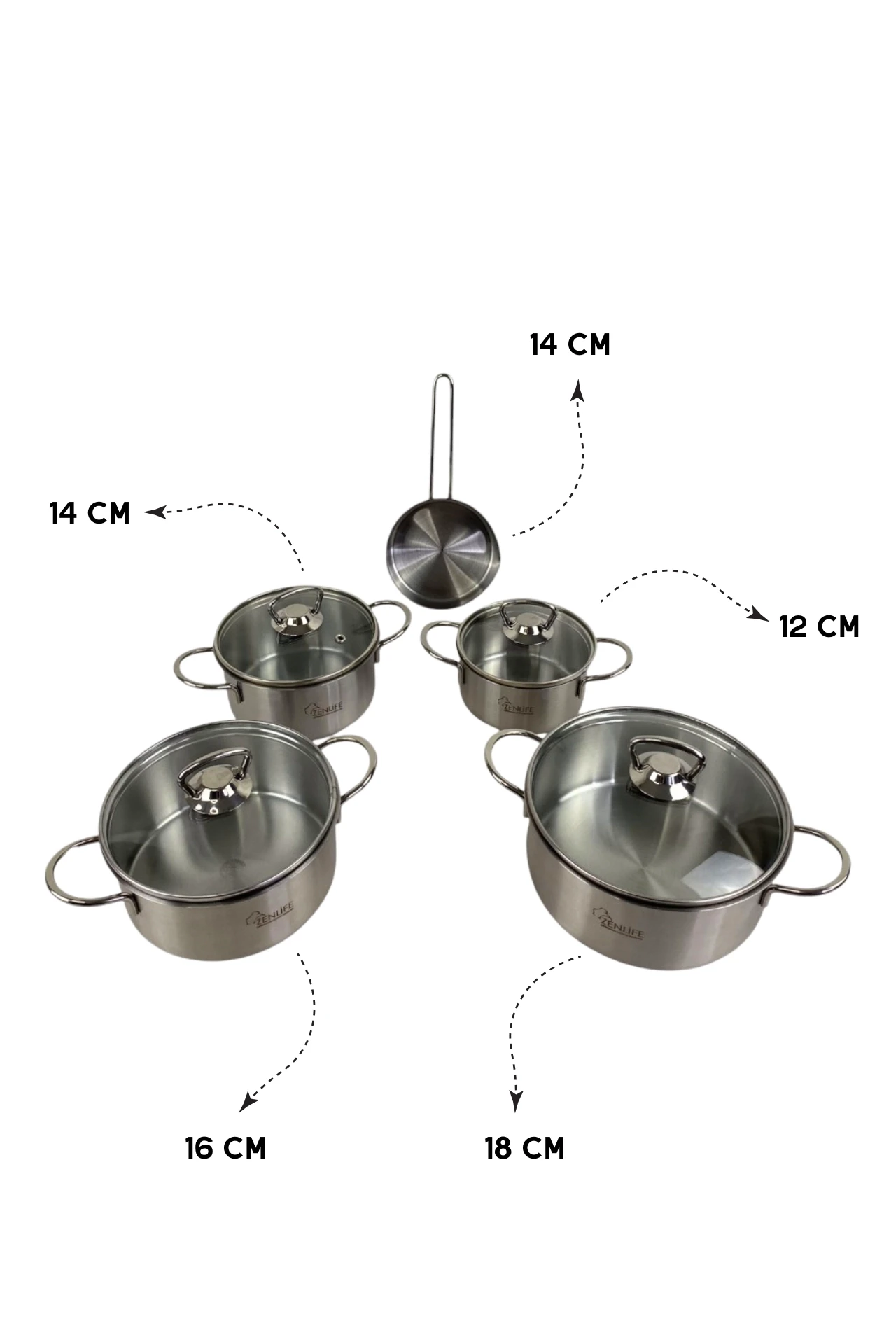 Sakla Isıt Seti (9 Parça) 12-14-16-18 cm