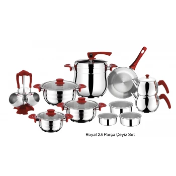 ROYAL SONG 23 Parça Paslanmaz Çelik - Çeyiz Seti