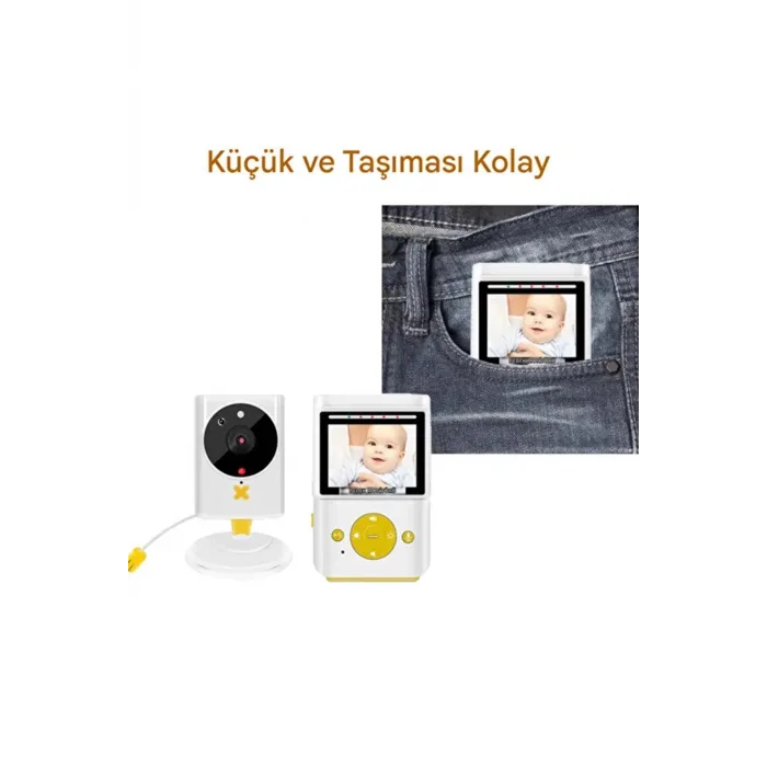 Akıllı Bebek Kamerası Monitörlü Karşılıklı Konuşma Özellikli Sıcaklık İzleme 2.4 İnç Bebek Kamerası