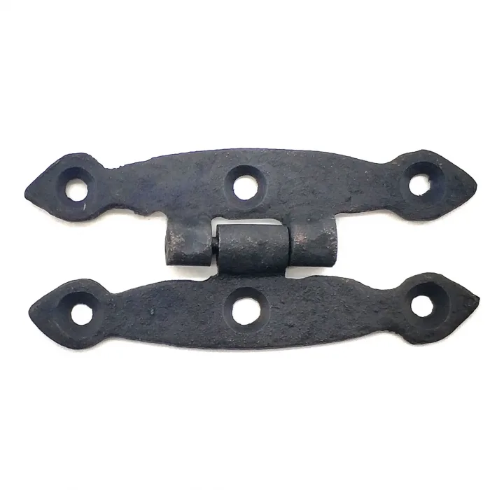 Antika Tarz Dekoratif Pirinç Dar Menteşe - 75x39 Mm, Oksit