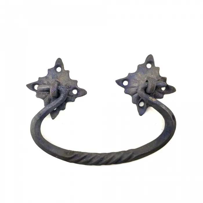 Antika Tarz Dekoratif Pirinç Kazan Kulbu - 90x130 Mm, Oksit