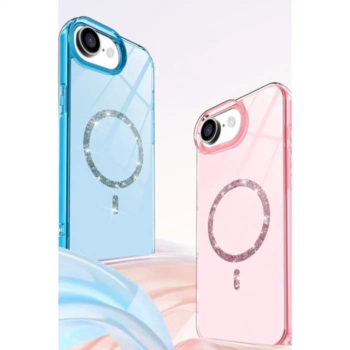 Apple İphone 16e Live Diamond Magsafe Kapak - Pembe