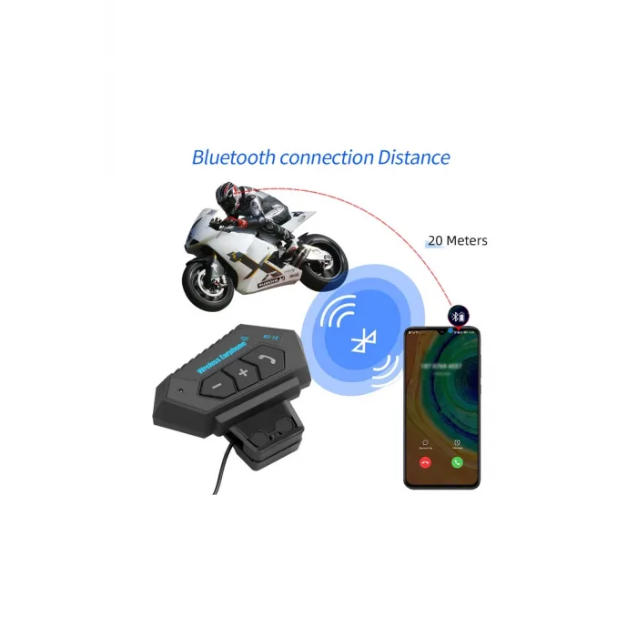 Bt12 Kask Kulaklık Bluetooth Motosiklet Kulaklık Interkom Motorsiklet Kulaklık